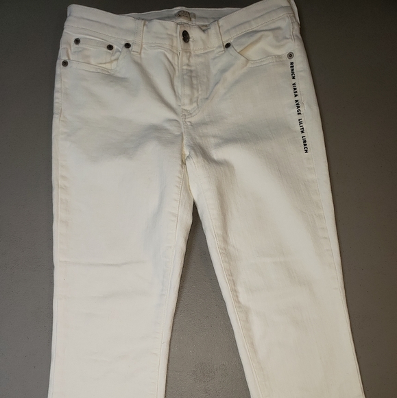 Lilith Custom Handmade White J Crew Women's jeans sz 26/28 skinny Killstar Vibes - Picture 6 of 6